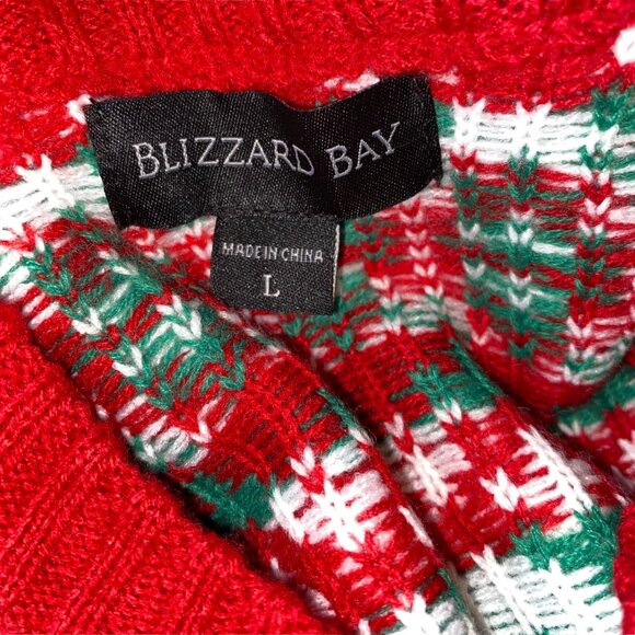 Holiday Christmas Sloth Sweater Large Blizzard Bay - Picture 5 of 5